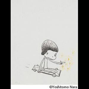 Yoshitomo Nara - Dizzy on Wheels（Nara E-2004-001）