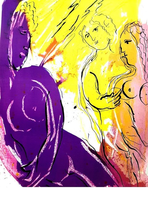 Marc Chagall, ‘Original Lithograph depicting an instant of the Bible by Marc Chagall IV’, 1956, Galerie Philia