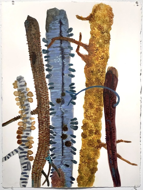 Katie DeGroot, ‘Untitled (Burnt Orange)’, 2020, Drawing, Collage or other Work on Paper, Watercolor on paper, Kathryn Markel Fine Arts