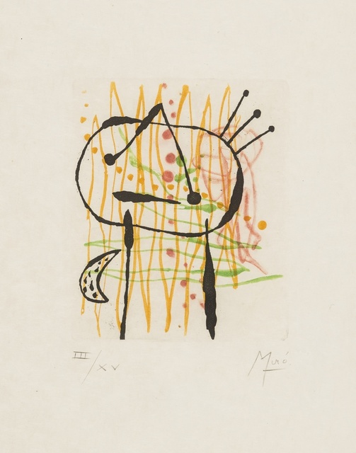Joan Miró, ‘Untitled from La Bague D’Aurore (Dupin 134)’, 1957, Forum Auctions