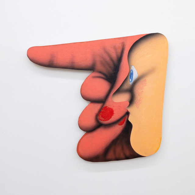 James English Leary, ‘Pointer (2)’, 2020, Painting, Acrylic on shaped panel, Nina Johnson