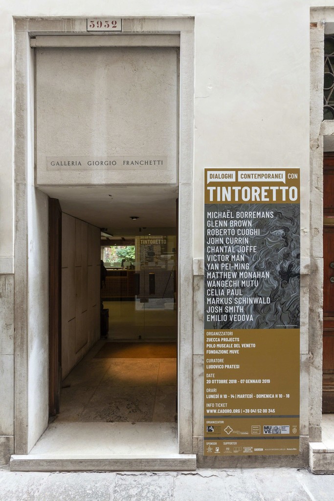Install shot "Contemporary Dialogues with Tintoretto". Image courtesy of Zuecca Projects. Photography by Marco Dabbicco Install shot "Contemporary Dialogues with Tintoretto". Image courtesy of Zuecca Projects. Photography by Marco Dabbicco