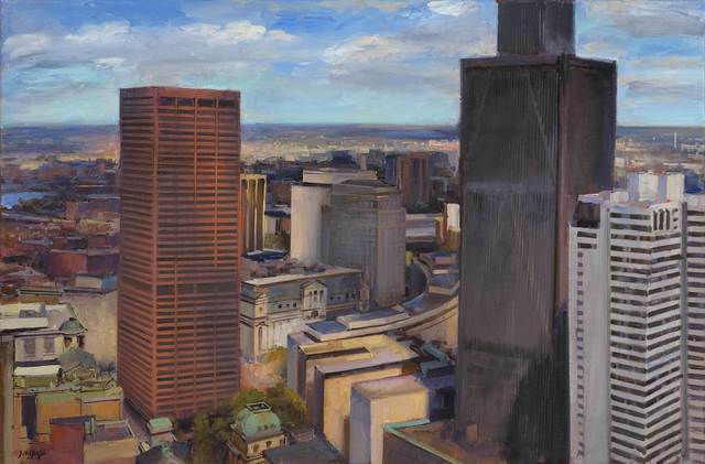 Joel Babb, ‘Old City Hall and John Adams Courthouse, plein air’, 2018, Vose Galleries