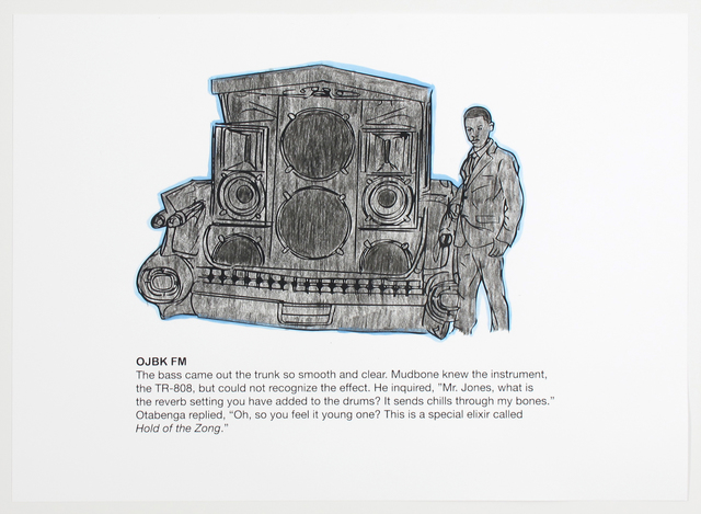 Otabenga Jones & Associates, ‘OJBK FM (Coloring Page)’, 2017, Inman Gallery