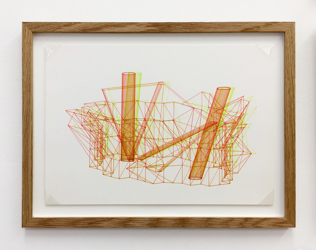 Günter Günschel, ‘Anaglyph 3D drawing No.5’, 1988, Betts Project