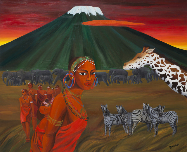 Kangja JUNG, ‘The Maasai and Kilimanjaro’, 1988, Arario Gallery