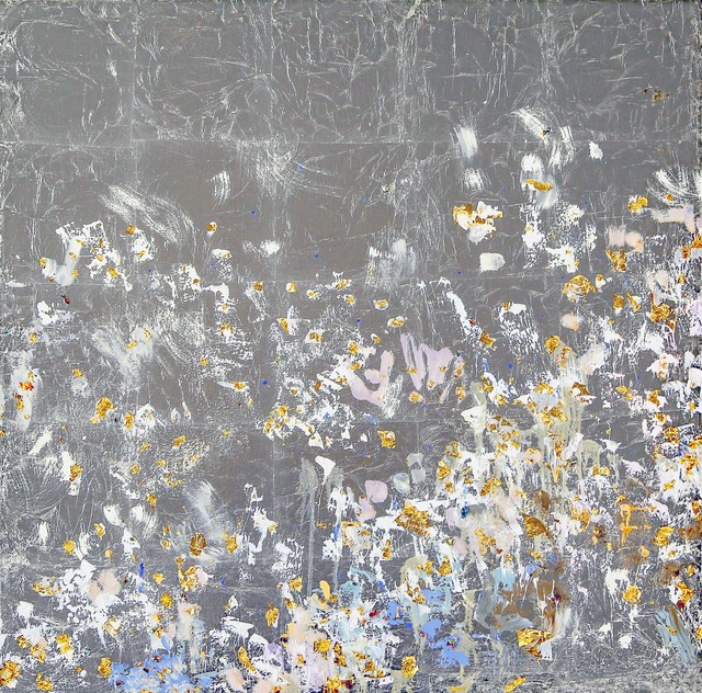 Michelle Sakhai, ‘Quiet You’, 2018, Painting, Oil and metal leaf on canvas, Madelyn Jordon Fine Art