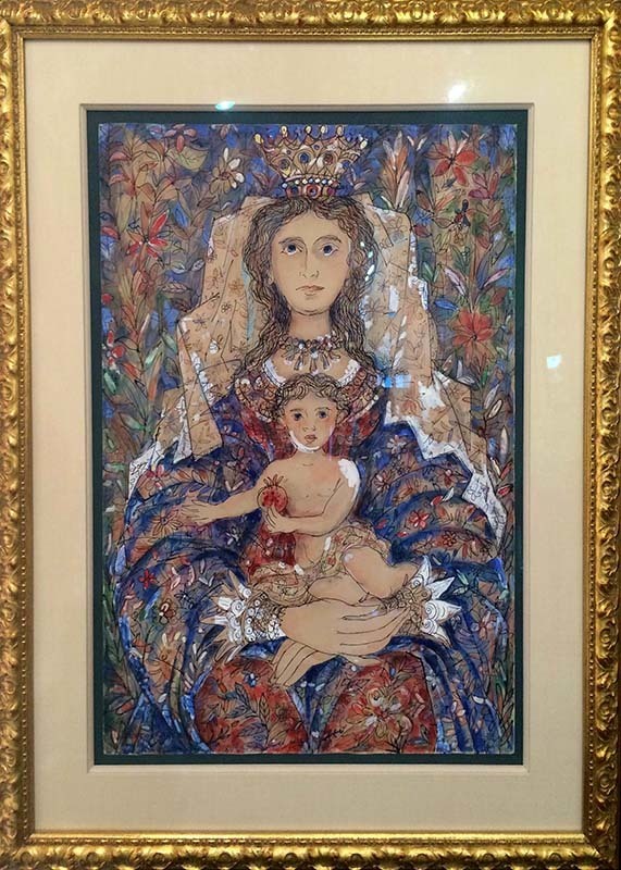 Sample of figurative art by Cuban artist, Rene Portocarrero "Mother and Child" Sample of figurative art by Cuban artist, Rene Portocarrero "Mother and Child"