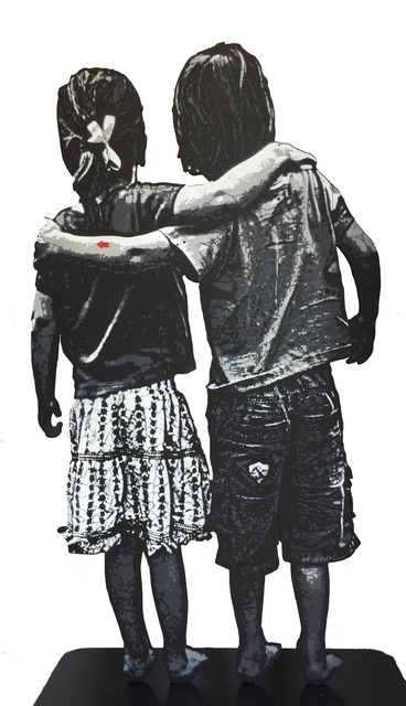 Jef Aérosol, ‘painting kids’, 2019, Galerie Martine Ehmer