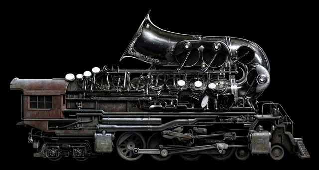 Jeff Bartels, ‘Brass Locomotive’, 2018, Painting, Oil on Linen, ARCADIA CONTEMPORARY