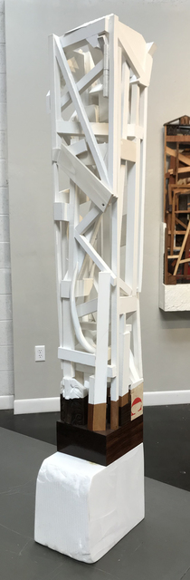 Trent Burkett, ‘Construction Study #5’, 2016, Sculpture, Marble, paint, wood, metal, found object & dammar resin, JAYJAY