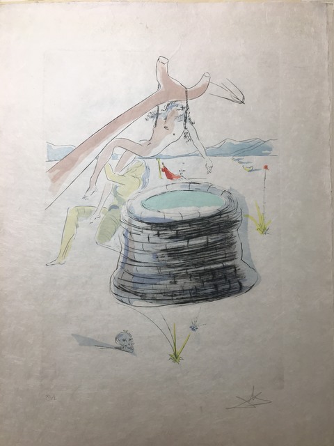 Salvador Dalí, ‘Joseph Hung By His Brethen’, 1975, Drawing, Collage or other Work on Paper, Original Engraving + Color, Dali Paris
