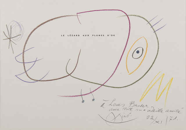 Joan Miró, ‘Le lézard aux plumes d'or’, 1971, BAILLY GALLERY