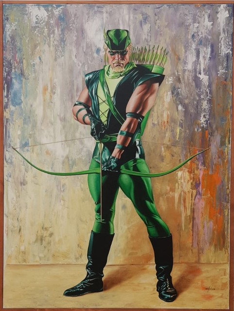 Giovanni Confortini, ‘Super Hero, Robin Hood’, 2017, Painting, Oil on canvas, Galleria d'Arte Martinelli