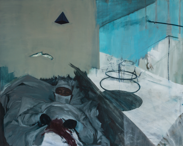 Patrícia Kaliczka, ‘Pyramid Surgical Assistant --- Piramis műtőasszisztens’, 2012, Painting, Oil on canvas || olaj, vászon, VILTIN Gallery