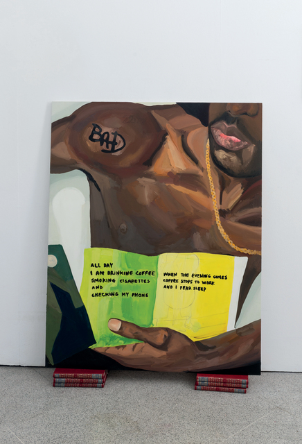 Gala Knorr, ‘Bad’, 2017, Painting, Oil and sharpie on canvas, PABLO´S BIRTHDAY