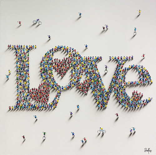 Francisco Bartus, ‘With All My Love ’, 2021, Painting, Mixed Media on Canvas, Art Leaders Gallery