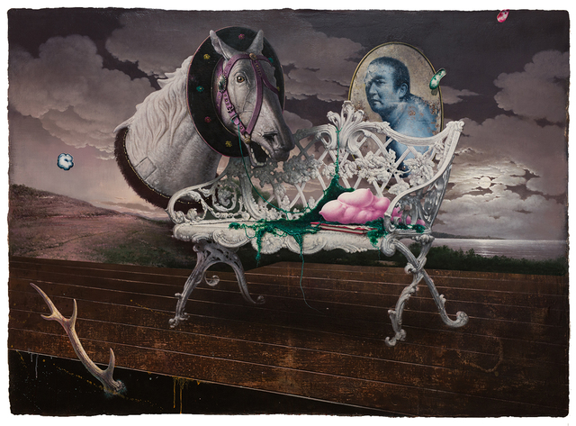 Kuo Wei-Kuo, ‘White Loveseat’, 2019, Painting, Oil on canvas, Lin & Lin Gallery