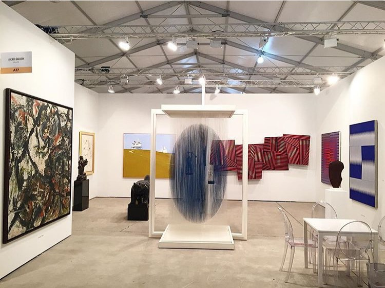 Left to Right:
- Oswaldo Vigas
-Fernando Botero
- Julio Larraz
-Victor Valera
- Victor Vasarely
- Carlos Cruz Diez
Figurative bronze sculpture:
- (2) Fernando Botero
Kinetic Sculpture:
- Jesus Rafael Soto
Left to Right:
- Oswaldo Vigas
-Fernando Botero
- Julio Larraz
-Victor Valera
- Victor Vasarely
- Carlos Cruz Diez
Figurative bronze sculpture:
- (2) Fernando Botero
Kinetic Sculpture:
- Jesus Rafael Soto