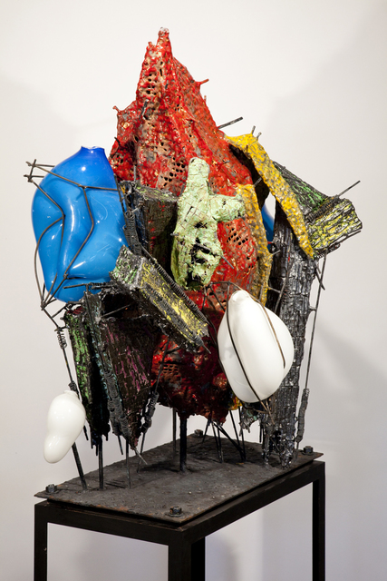 Raymon Elozua, ‘R&D VI RE-12-alter-1’, 2014, Sculpture, Ceramic, glaze, steel and glass, Ferrin Contemporary