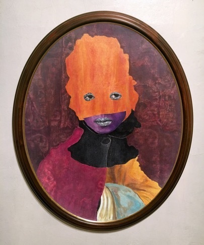 David Shrobe, ‘Bloodshot’, 2019, Mixed Media, Acrylic, ink, and charcoal on canvas in wood frame, Jenkins Johnson Gallery