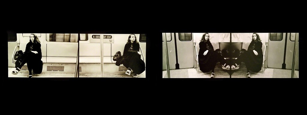 Anna Bella Geiger. Passagens, 1975 Photography
In the 70s he made a series of photographs on the subway in New York with the help of his daughter Nina under the title of Passagens (flights). These works are almost always arranged symmetrically but opposite to the space abstraction. Anna Bella Geiger. Passagens, 1975 Photography
In the 70s he made a series of photographs on the subway in New York with the help of his daughter Nina under the title of Passagens (flights). These works are almost always arranged symmetrically but opposite to the space abstraction.