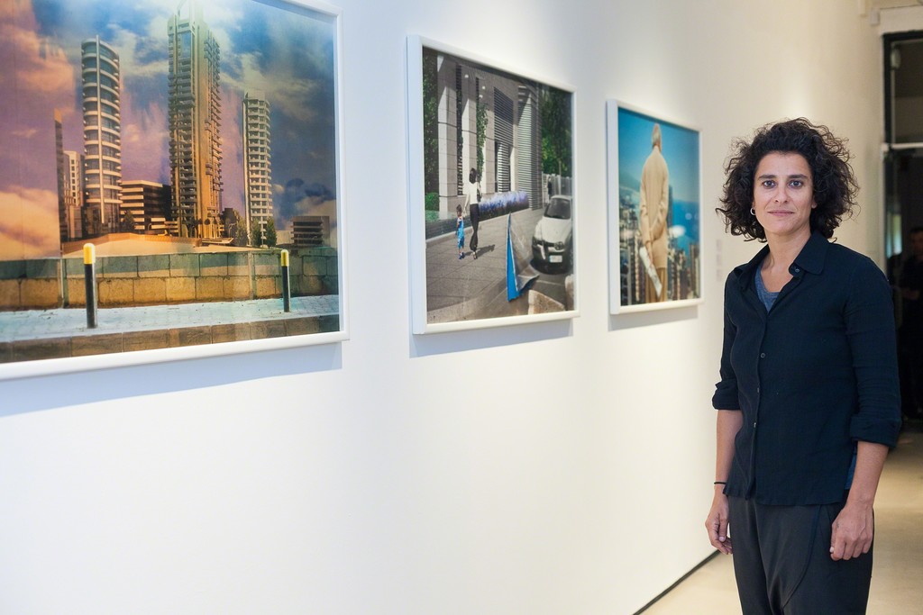 Randa Mirza, with her Beirutopia series. Photography by Susanne Hakuba. Randa Mirza, with her Beirutopia series. Photography by Susanne Hakuba.