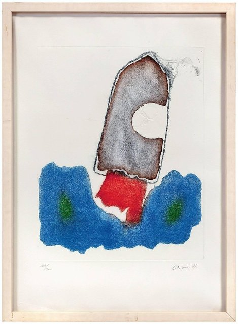 Eugenio Carmi, ‘Abstract Composition Aquatint collage’, 1980-1989, Lions Gallery