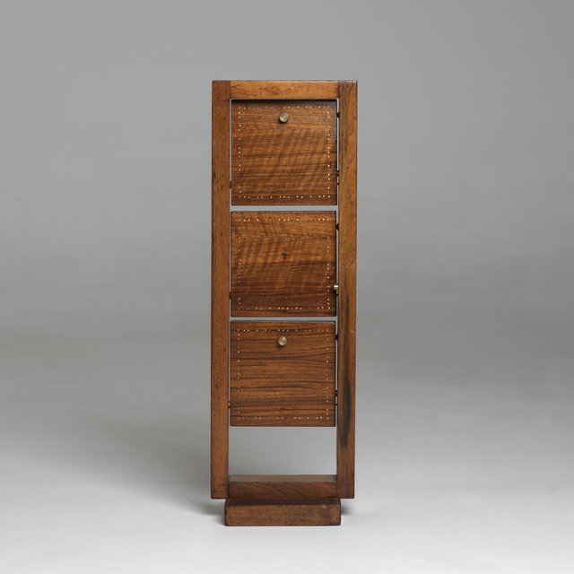 André Sornay, ‘Two side tables with three folding plates.’, ca. 1936, Galerie Alain Marcelpoil