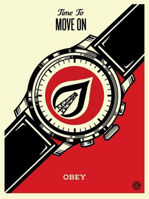 Shepard Fairey (OBEY), ‘Time To Move On’, 2015, AYNAC Gallery