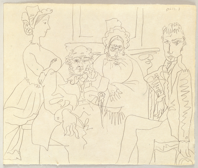 Pablo Picasso, ‘Familie Balzacienne (Family, After Balzac)’, 1962, Pace Gallery