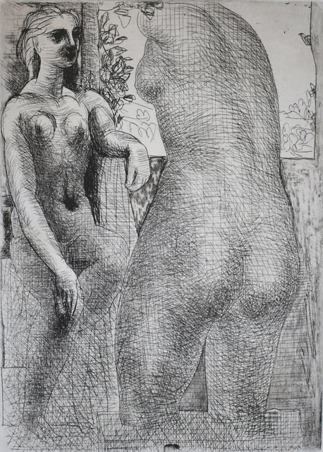 Pablo Picasso, ‘Model and Back of Large Sculpture, from: La Suite Vollard | Modèle et grande sculpture de dos: La Suite Vollard’, 1933, Gilden's Art Gallery