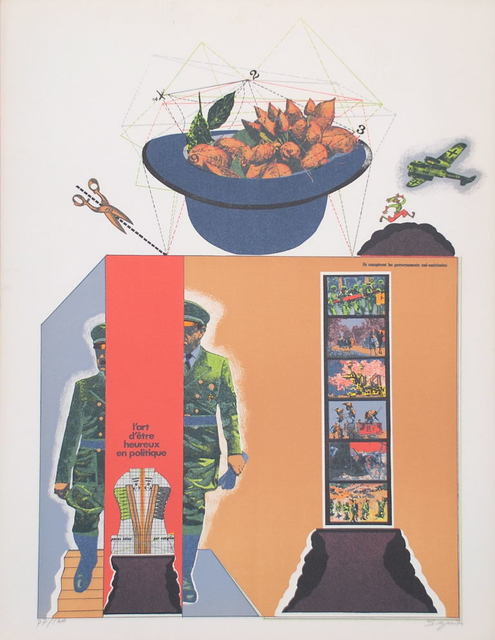 Antonio Seguí, ‘Sans Démagogie’, 1972, Print, Original lithograph on Arches paper, Samhart Gallery
