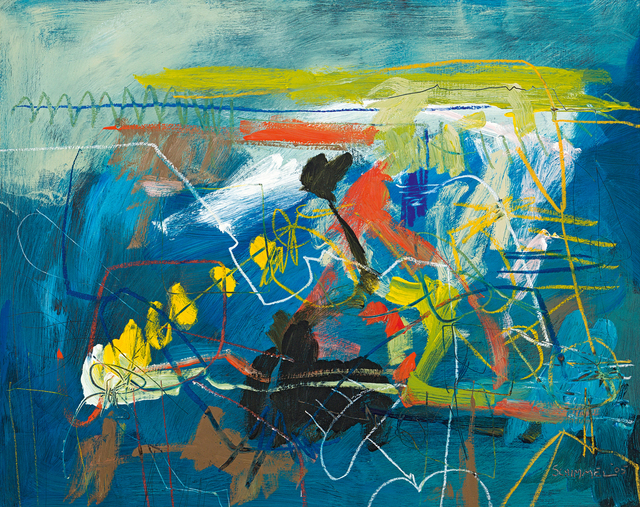Fred Schimmel, ‘Abstract in Blue’, Strauss & Co