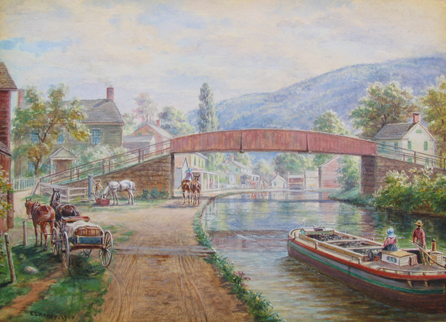 Edward Lamson Henry, ‘Delaware & Hudson Canal, Ellenville NY’, 1900, Caldwell Gallery Hudson
