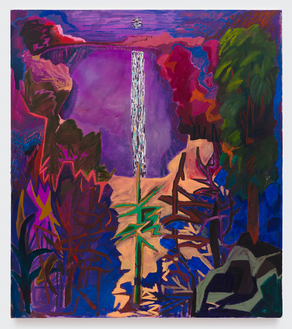 Shara Hughes, ‘Your Hidden Thorns’, 2019, Painting, Oil, acrylic can dye on canvas, Pilar Corrias Gallery