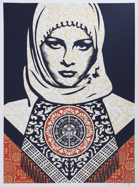 Shepard Fairey, ‘Arab Woman’, 2006, Print, Screenprint in colours on paper, Chiswick Auctions