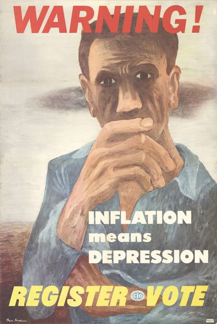 Ben Shahn, ‘Inflation Means Depression’, 1941, Posters, Offset Lithograph, ArtWise