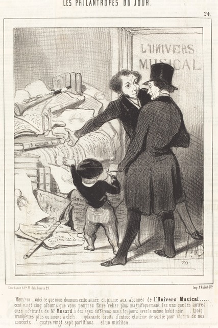 Honoré Daumier, ‘Monsieur... voici ce que nous donnons... en prime...’, 1845, National Gallery of Art, Washington, D.C.