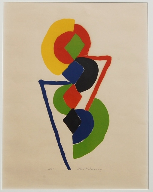 Sonia Delaunay, ‘Abstract Geometric pencil signed ’, 1970, Renata Fine Arts