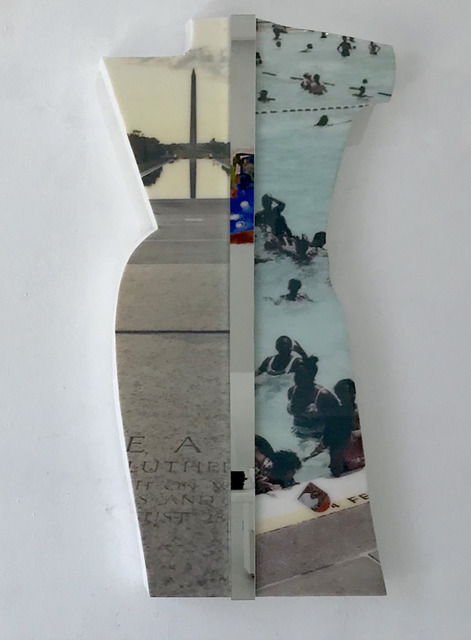 Martin Alexander Spratlen Etem, ‘From prejudice rules, to King’s jewels, our nation’s reflecting pool, turned profound swimming pools, to good kids m.a.a.d cities’, 2019, Sculpture, EPS foam, resin, mirror, Superposition