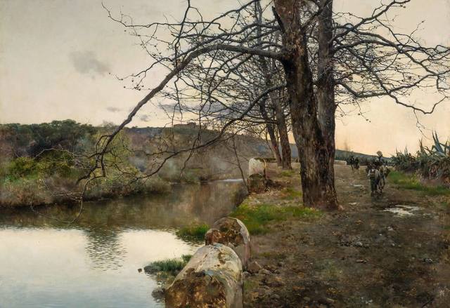 Emilio SanchezPerrier Tranquil River, Alcala (1886) Artsy