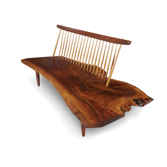 George Nakashima Fine Conoid Bench New Hope Pennsylvania