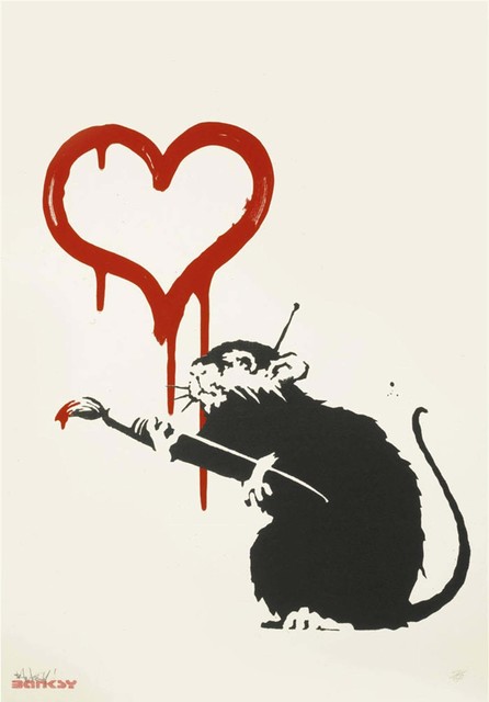 Banksy, ‘Love Rat - Signed ’, 2004, Hang-Up Gallery