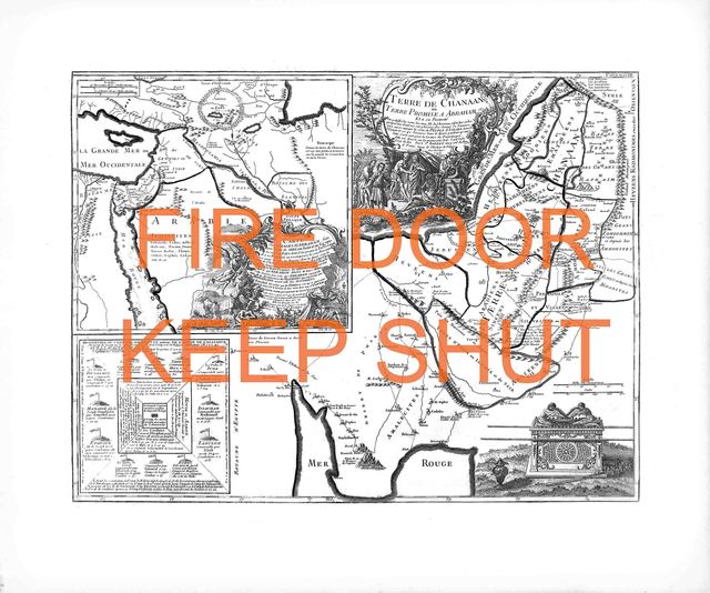 NACER, ‘Fire door keep shut’, 2019, Mark Hachem Gallery
