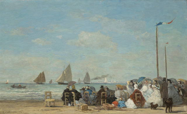 Eugène Boudin Beach Scene At Trouville 1863 Artsy