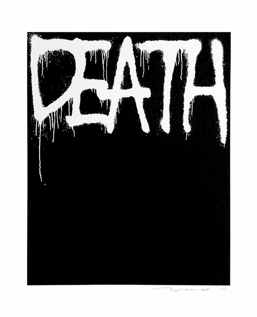 Takashi Murakami, ‘Death (black)’, 2018, Print, Silkscreen on paper, Fineart Oslo