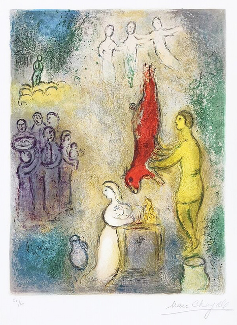 Marc Chagall, ‘Sacrifice aux Nymphes (Sacrifices Made to the Nymphs) from Daphnis and Chloé’, 1961, Masterworks Fine Art