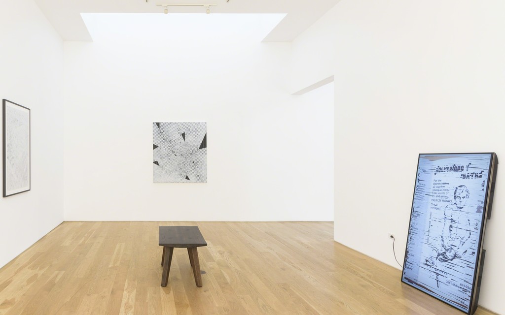 Installation of Danny Jauregui, "Piss Elegant / Some Motorcycle," at Samuel Freeman, 2016. Installation of Danny Jauregui, "Piss Elegant / Some Motorcycle," at Samuel Freeman, 2016.