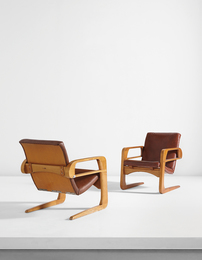 Pair of "Air Line" armchairs from Disney Studios, Burbank, California